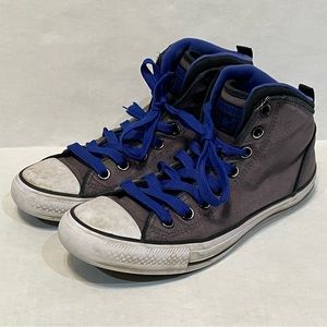 Converse Chuck Taylor All Star Grey Hi-Top Canvas Sneakers Shoes Men 6.5 142019C